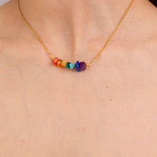 Load image into Gallery viewer, Necklace Chopped Natural Stones