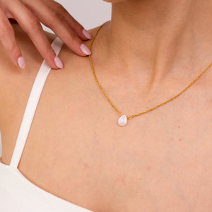 Necklace Drop Natural Stone