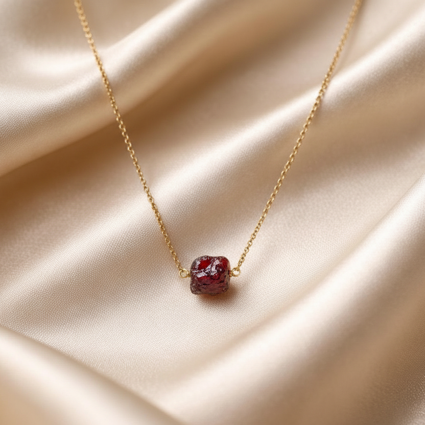 Necklace Raw Natural Stones