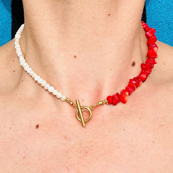 Necklace Half Chopped-Half Beads Sailor