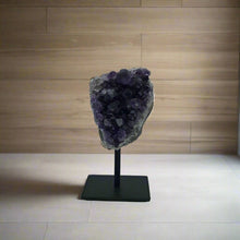 Load image into Gallery viewer, Amethyst Stone Metal Base