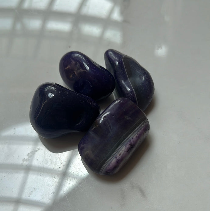 Tumbled Stone Polish Purple Agate