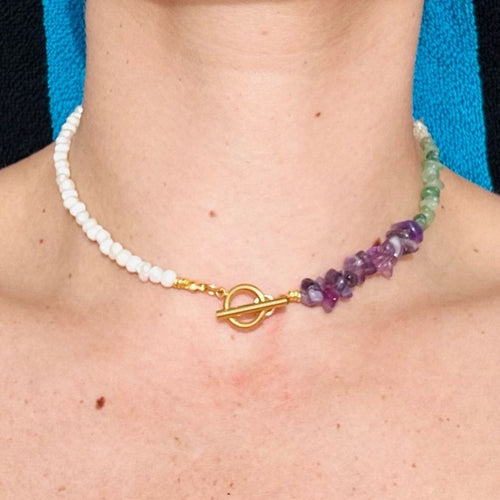 Necklace Half Chopped-Half Beads Sailor