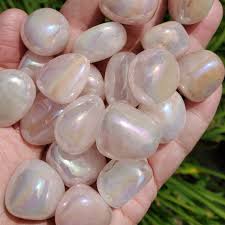Tumbled Stone Polish Rose Quartz Titanium