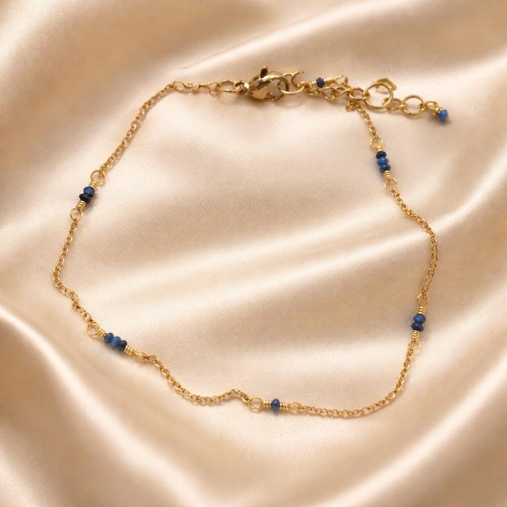 Anklets Beaded Stones with Charm