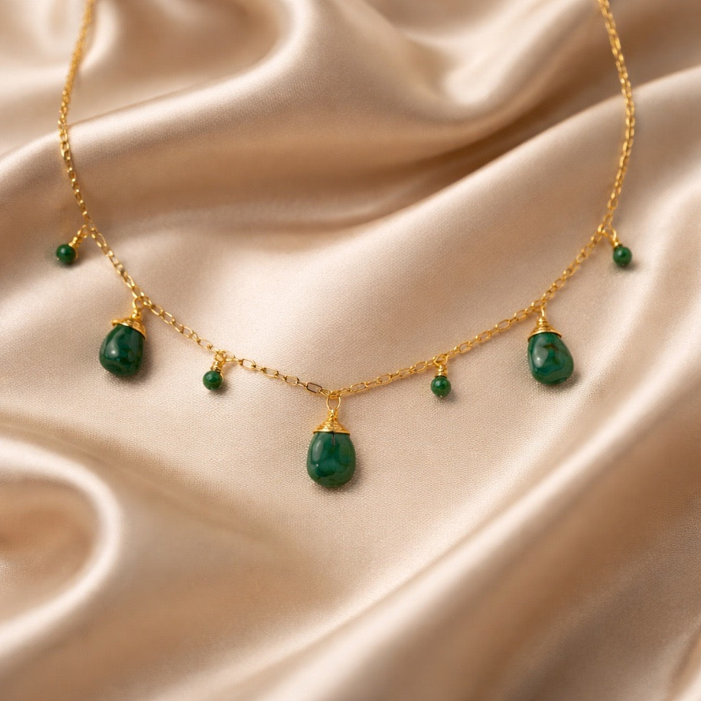 Necklace 7 Beads and Stones