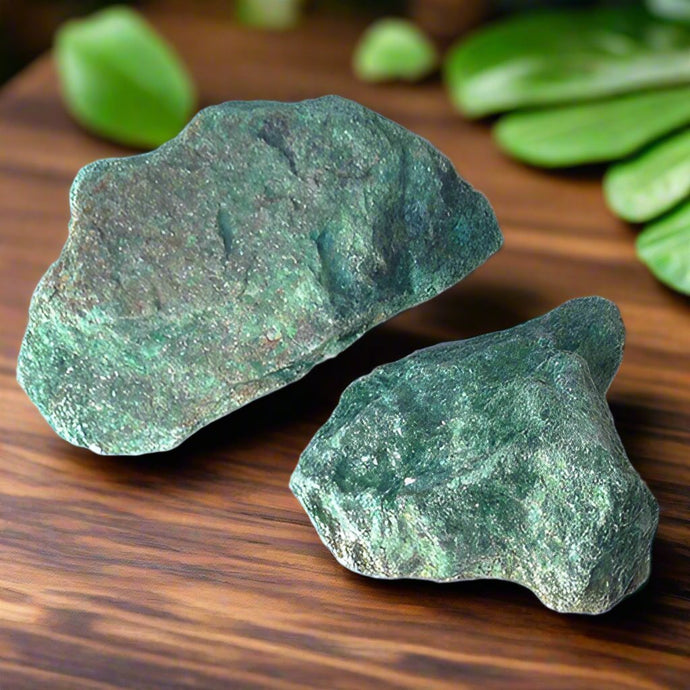 Tumbled Stone Raw Green Fuchita Mica