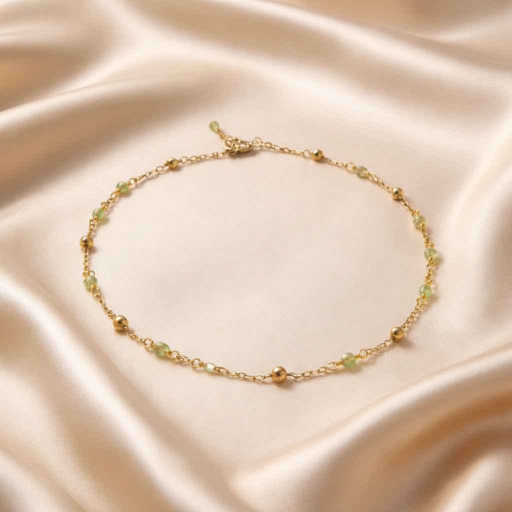 Anklets Beaded Stones Simple
