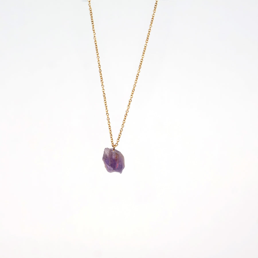 Necklace Long Natural Stones Gold