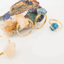 Load image into Gallery viewer, Ring Raw Natural Stones