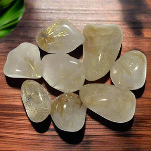 Tumbled Stone Polish Rutilated Quartz