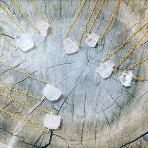 Necklace Raw Natural Stones