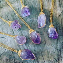 Load image into Gallery viewer, Necklace Raw Natural Stones