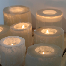 Load image into Gallery viewer, Selenite Candle Holder