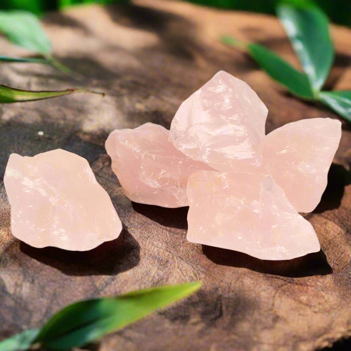 Tumbled Stone Raw Rose Quartz