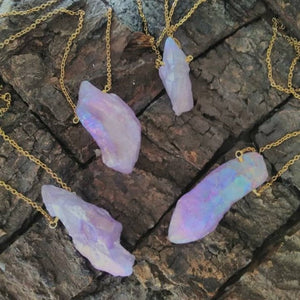 Necklace Aura Quartz Colors