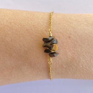 Bracelet Chopped Natural Stones