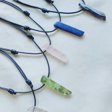 Load image into Gallery viewer, Necklace Leather Stick Stones