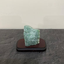 Load image into Gallery viewer, Green Quartz Stone Wood Base