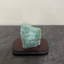Load image into Gallery viewer, Green Quartz Stone Wood Base