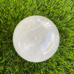 White Calcite Sphere Small