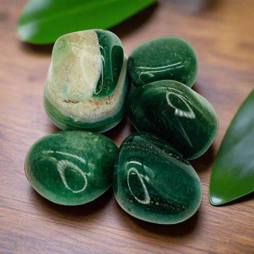 Tumbled Stone Polish Green Jade