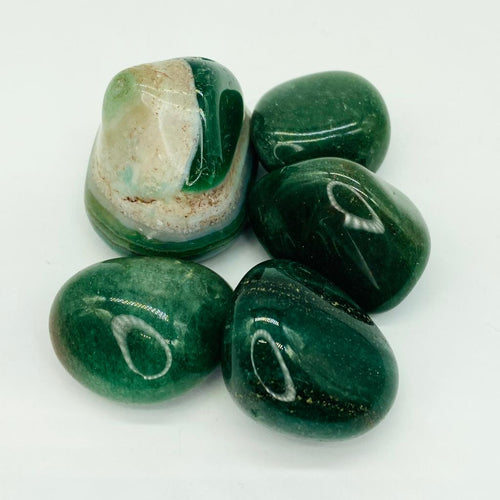 Tumbled Stone Polish Green Jade