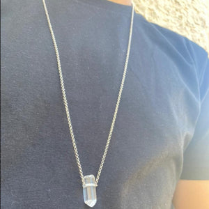 Necklace Quartz Crystal Long Pointed