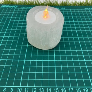 Selenite Candle Holder