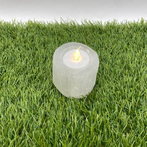 Selenite Candle Holder