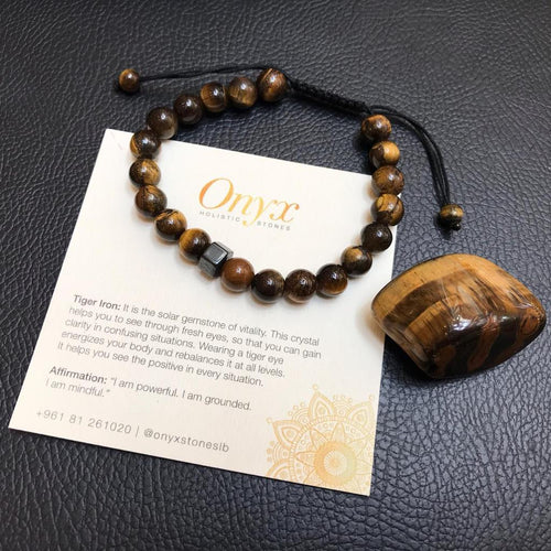 Bracelet Man Tiger's Eye/Hematite
