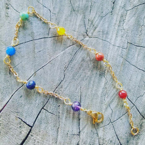 Anklets Beaded Stones Simple