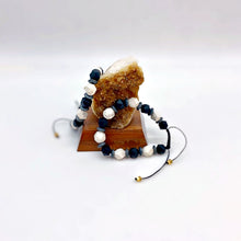 Load image into Gallery viewer, Bracelet Faceted Beads Man Howlite/Onyx/Hematite