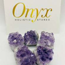 Load image into Gallery viewer, Tumbled Stone Raw Amethyst Cluster