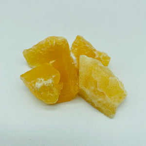 Tumbled Stone Raw Orange Calcit