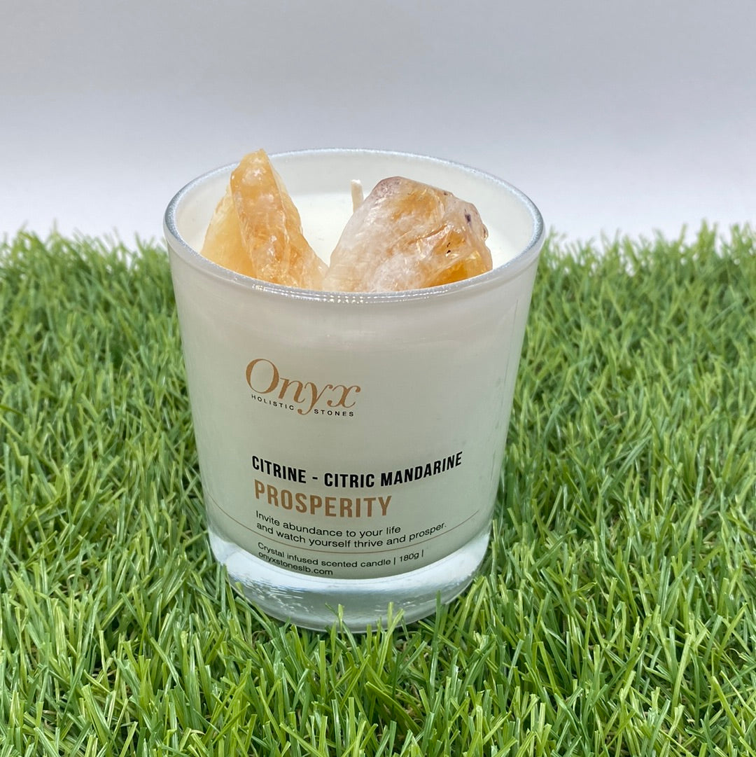 Crystal-Infused Candles