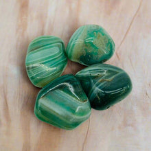 Load image into Gallery viewer, Tumbled Stone Polish Green Agate