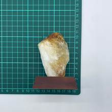 Load image into Gallery viewer, Citrine Stone Wood Base