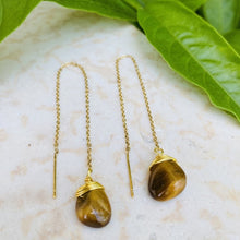 Load image into Gallery viewer, Tiger&#39;s Eye Earrings