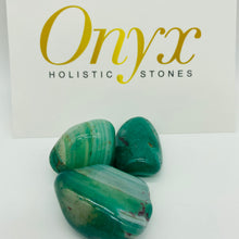 Load image into Gallery viewer, Tumbled Stone Polish Green Agate