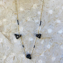 Load image into Gallery viewer, Necklace Druzy with Hematite Beads