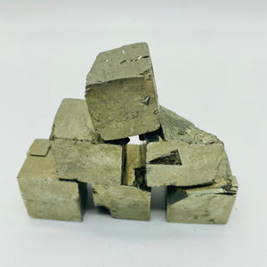 Tumbled Stone Raw Pyrite Cube