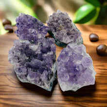 Load image into Gallery viewer, Tumbled Stone Raw Amethyst Cluster