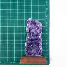 Load image into Gallery viewer, Amethyst Stone Wood Base