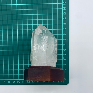 Crystal Quartz Generator Wood Base