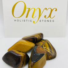Load image into Gallery viewer, Tumbled Stone Polish Tiger Eye