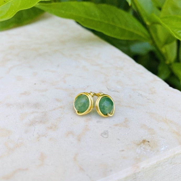 Jade Studs